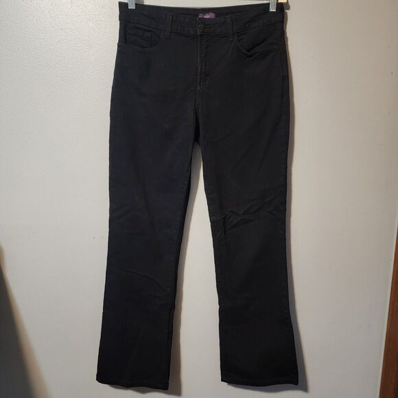 NYDJ Not Your Daughter’s Jeans Black Bootcut Size 12 Made In USA Long 30" - Picture 2 of 8